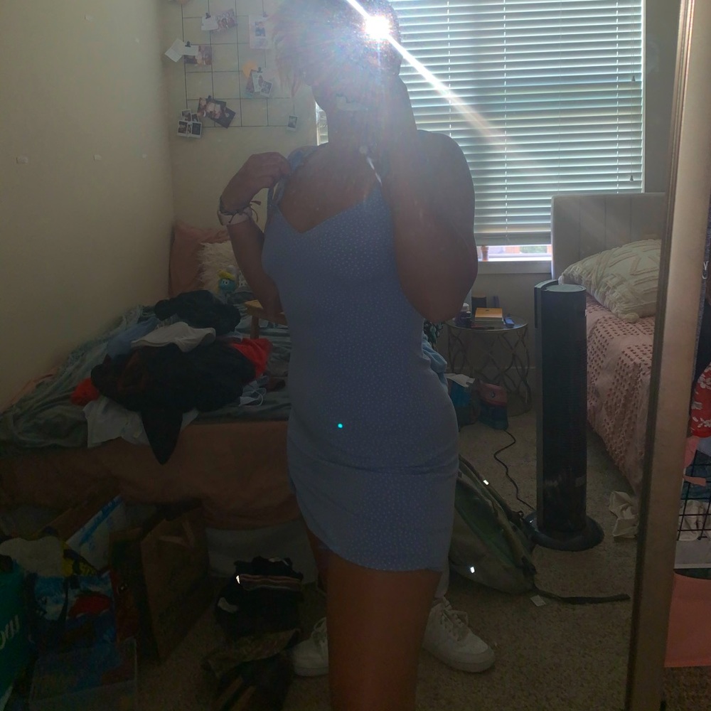 Blue Polka Dot Dress